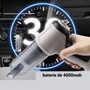 Přenosný vysavač 3 v 1 s akumulátorem - Motor 120W, Baterie 4000mAh, USB, sání a foukání