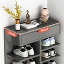 Botník se 7 patry, elegantní design, šedý – optimální organizace obuvi
