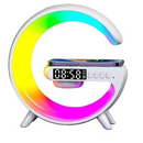 Bezdrátová nabíjecí stanice 3 v 1 s RGB lampou a bluetooth reproduktorem, ovládání aplikací