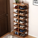Botník s 8 policemi Hnědý 48x24x112cm - Organizér na boty do ložnice a předsíně