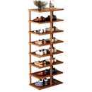 Botník s 8 policemi Hnědý 48x24x112cm - Organizér na boty do ložnice a předsíně