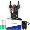 WiFi Bezpečnostní Kamera 12MP Ultra HD - Venkovní/Vnitřní s PTZ, 5X Zoomem, Nočním Viděním a Integrovanou Sirénou