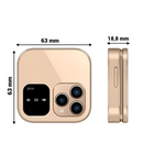 Telefon Flip i16Pro Mini - Dual SIM, HD displej, Bluetooth, FM rádio - Kompaktní a odolný design