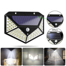Solární lampa se 100 LED diodami a pohybovým senzorem - 600 lumenů