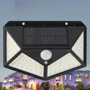 Solární lampa se 100 LED diodami a pohybovým senzorem - 600 lumenů