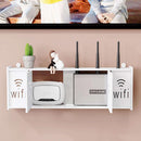 Nástěnný organizér na WiFi router – moderní držák se skrytím kabelů a zásuvek