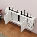 Nástěnný organizér na WiFi router – moderní držák se skrytím kabelů a zásuvek