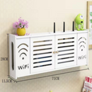 Nástěnný organizér na WiFi router – moderní držák se skrytím kabelů a zásuvek