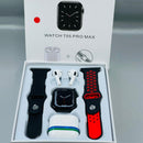 Smartwatch T55 Pro Max + Bluetooth sluchátka + Nabíjecí dok + Extra řemínek - Kompletní sada