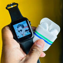 Smartwatch T55 Pro Max + Bluetooth sluchátka + Nabíjecí dok + Extra řemínek - Kompletní sada