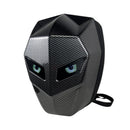 Vodotěsný motocyklový batoh s LED a karbonovým designem - přihrádka na notebook, pevná skořepina