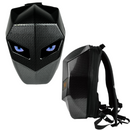 Vodotěsný motocyklový batoh s LED a karbonovým designem - přihrádka na notebook, pevná skořepina