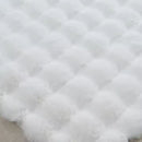 Nadýchaný koberec z umělé kožešiny 3D Bubble Design 180x230cm - Severská bílá pro obývací pokoj a ložnici