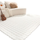 Nadýchaný koberec z umělé kožešiny 3D Bubble Design 180x230cm - Severská bílá pro obývací pokoj a ložnici