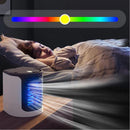 Mini přenosná klimatizace s rukojetí, LED světly a USB nabíjením