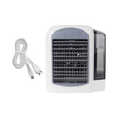 Mini Přenosná Klimatizace 4 v 1 - Ventilátor, Zvlhčovač, Čistička s LED, USB, Ultra Tichá