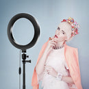 Profesionální kruhová LED lampa se stativem a držákem na telefon – Ring Light pro make-up a fotografie