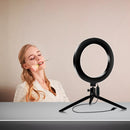 Profesionální kruhová LED lampa se stativem a držákem na telefon – Ring Light pro make-up a fotografie