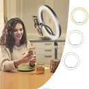Profesionální kruhová LED lampa se stativem a držákem na telefon – Ring Light pro make-up a fotografie