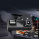 Autokamera DVR Full HD 1080P se 3 objektivy + karta 32GB - Úhel 170°, Noční vidění, G-Sensor