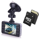 Balíček autokamery DVR HD 720p s nočním nahráváním + karta 32GB - držák s přísavkou součástí