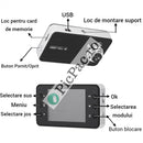 Balíček autokamery DVR HD 720p s nočním nahráváním + karta 32GB - držák s přísavkou součástí