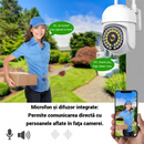 Sada 2 WiFi venkovních/vnitřních bezpečnostních kamer s barevným nočním viděním, ovládáním telefonem, detekcí pohybu