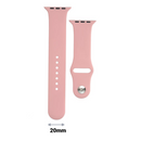 Růžový silikonový řemínek 20mm - Univerzální pro Smartwatch a Klasické Hodinky | Voděodolný, Růžový