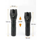 Balíček 1+1 Taktická LED svítilna se zoomem a voděodolností - 3 profesionální režimy svícení