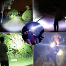 Balíček 1+1 Taktická LED svítilna se zoomem a voděodolností - 3 profesionální režimy svícení