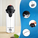 Elektrický napěňovač mléka 450ml, se skleněnou žáruvzdornou nádobou, hustá a rovnoměrná pěna, ideální pro cappuccino, latte a kávu