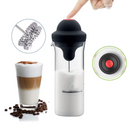 Elektrický napěňovač mléka 450ml, se skleněnou žáruvzdornou nádobou, hustá a rovnoměrná pěna, ideální pro cappuccino, latte a kávu