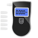 Digitální alkoholtester s podsvíceným LCD displejem, automatickou kontrolou senzoru, 3 měřicími jednotkami a 5 náustky v balení