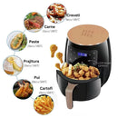 Ekonomický balíček do kuchyně – Horkovzdušná fritéza 6L 2400W bez oleje s digitálním displejem + Struhadlo 6 v 1 na zeleninu a ovoce s nádobou