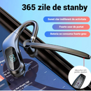 Bezdrátová Bluetooth sluchátka KJ12, Handsfree s mikrofonem, Rotace 180°, LED displej, Dlouhá výdrž baterie, Rychlé připojení, Dosah 10m, Černá