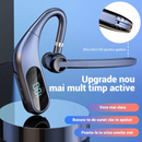 Bezdrátová Bluetooth sluchátka KJ12, Handsfree s mikrofonem, Rotace 180°, LED displej, Dlouhá výdrž baterie, Rychlé připojení, Dosah 10m, Černá