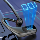 Bezdrátová Bluetooth sluchátka KJ12, Handsfree s mikrofonem, Rotace 180°, LED displej, Dlouhá výdrž baterie, Rychlé připojení, Dosah 10m, Černá