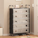 Organizér skříň s 5 prostornými přihrádkami, 120 x 40 x 28 cm – Ideální na oblečení, obuv a doplňky