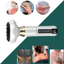 Elektrický masážní přístroj s přísavkami, Gua Sha a vyhříváním, 12 nastavitelných úrovní, LCD displej, pro svalovou relaxaci, tělovou masáž, anticelulitidní