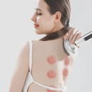 Elektrický masážní přístroj s přísavkami, Gua Sha a vyhříváním, 12 nastavitelných úrovní, LCD displej, pro svalovou relaxaci, tělovou masáž, anticelulitidní