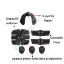 Kompletní sada EMS elektrostimulace - 5 fitness přístrojů na břicho, paže a hýždě s 10 intenzitami