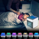 Přenosný chladič klimatizace se zvlhčovačem a USB – rychlé chlazení