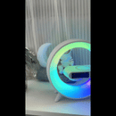 Bezdrátová nabíjecí stanice 3 v 1 s RGB lampou a bluetooth reproduktorem, ovládání aplikací