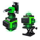 Laserová vodováha 4D SE 16 liniemi, 4 paprsky x 360 stupňů, Zelené linie, Dosah 25m, Přesnost ± 2mm/10m, Samonivelace, Pravý úhel, Baterie 2 x 4000 mAh 4.2V, Dálkové ovládání