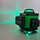 Laserová vodováha 4D SE 16 liniemi, 4 paprsky x 360 stupňů, Zelené linie, Dosah 25m, Přesnost ± 2mm/10m, Samonivelace, Pravý úhel, Baterie 2 x 4000 mAh 4.2V, Dálkové ovládání