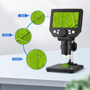 Přenosný digitální mikroskop LCD displej 4.3 palce Zoom 1X–1000X, 1080P, Nastavitelné LED osvětlení