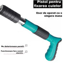 Profesionální pneumatická hřebíkovačka – kompletní sada s 50 nýty a příslušenstvím – kalibr 7.3 cm